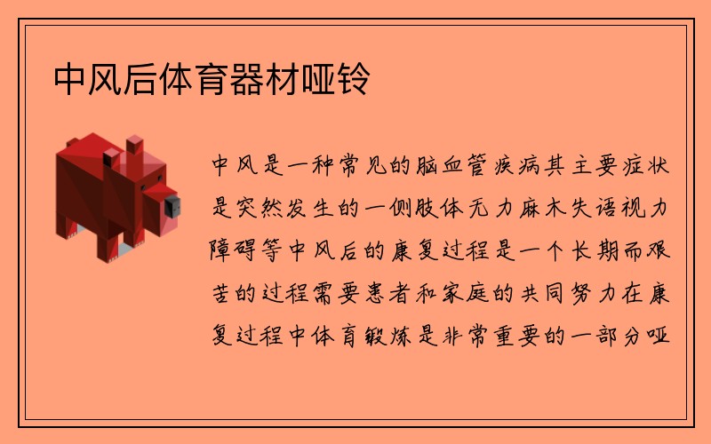 中风后体育器材哑铃